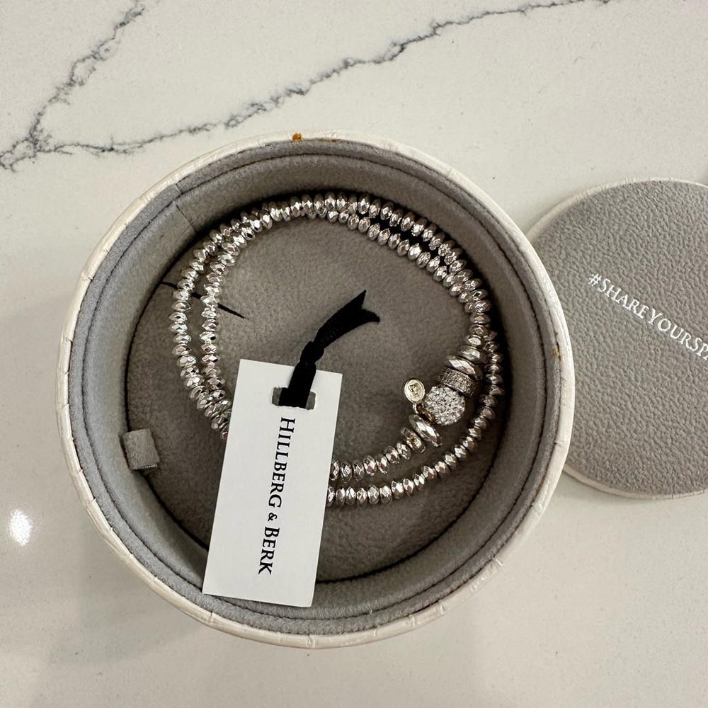 HILLBERG&BERK Sparkle Ball™ Double Wrap Bracelet